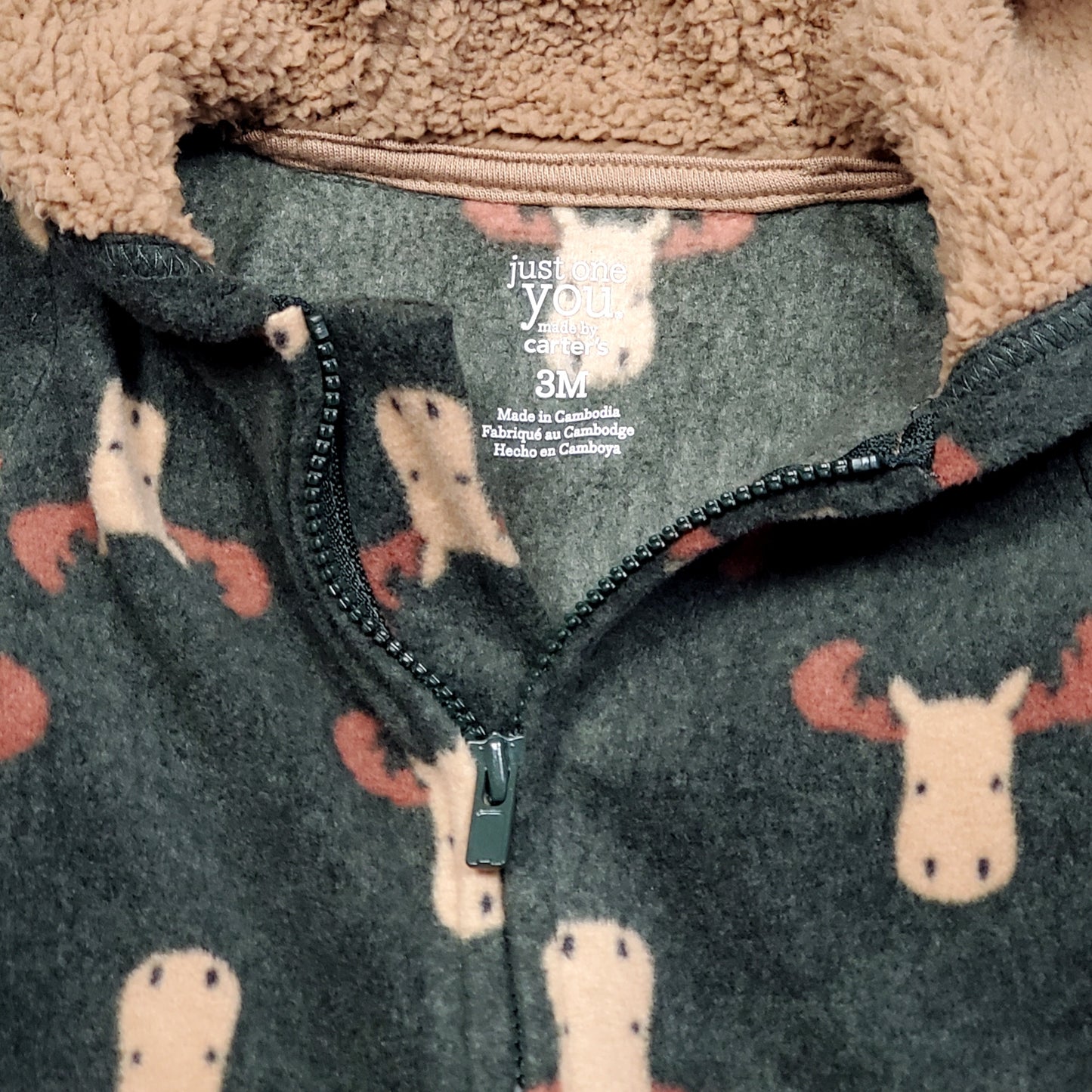 Just One You Carters Boys Reindeer One Piece 3M Used View 3