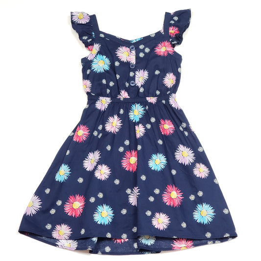 Sonoma Girls Blue Hi Lo Floral Dress Size 6 Used View 1