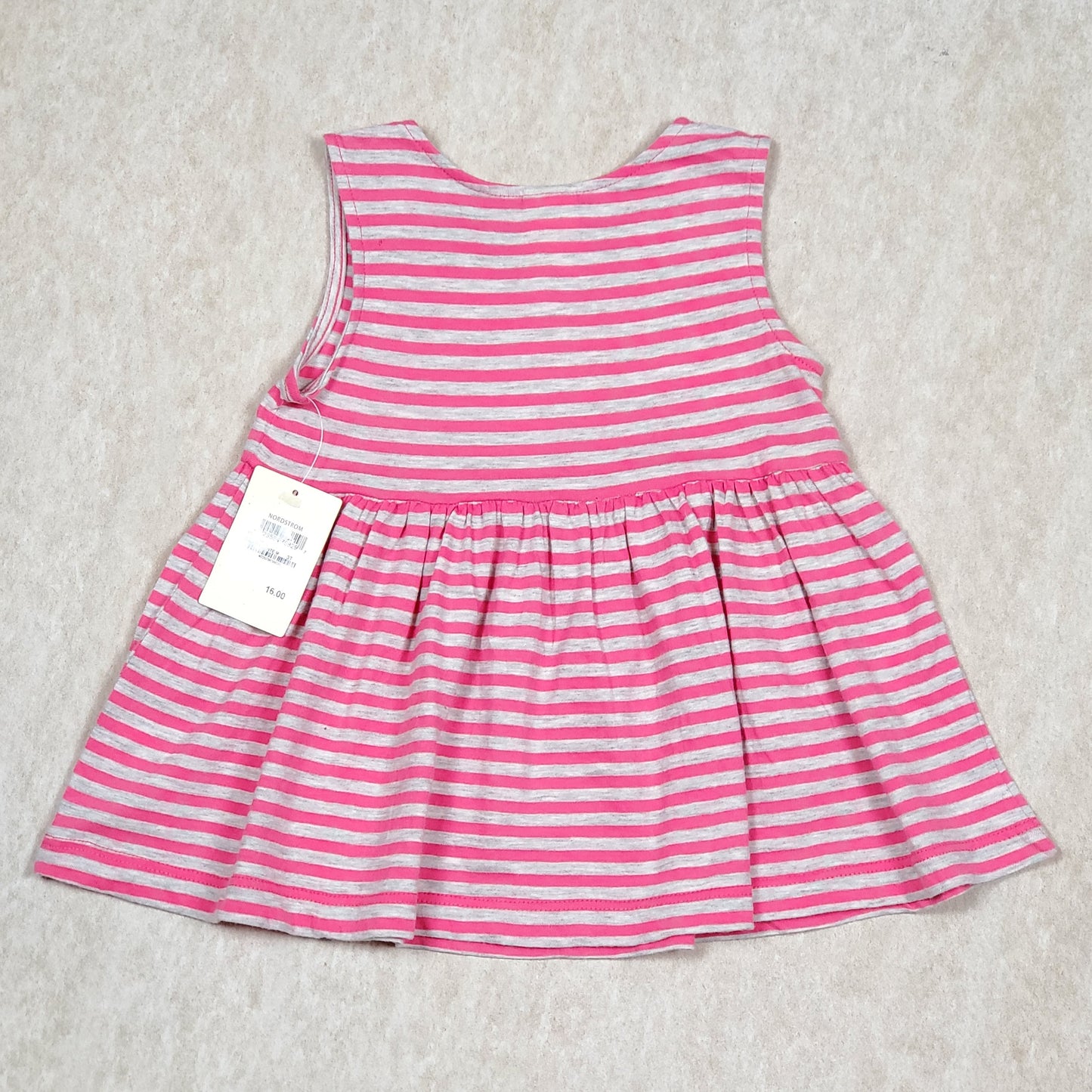 Tucker and Tate Girls Striped Pink Top NWT View 2