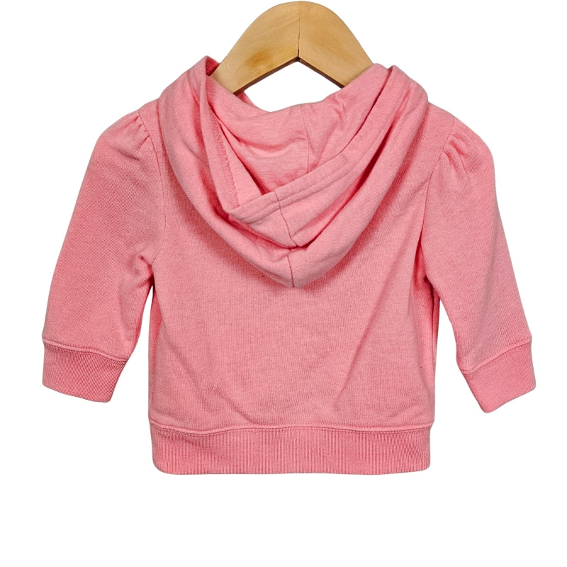 Baby Gap Girls Hoodie Pullover 6-12M Pink back