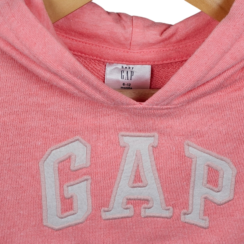 Baby Gap Girls Hoodie Pullover 6-12M Pink close up