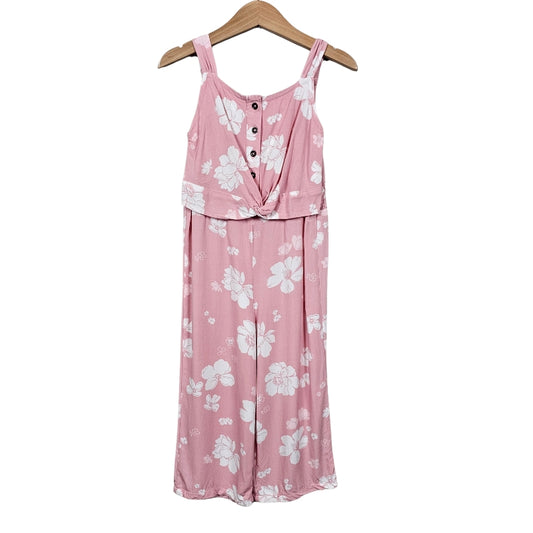 Carters Girls Floral Jumpsuit Pink Size 5 View 1