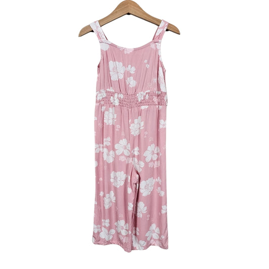 Carters Girls Floral Jumpsuit Pink Size 5 View 2