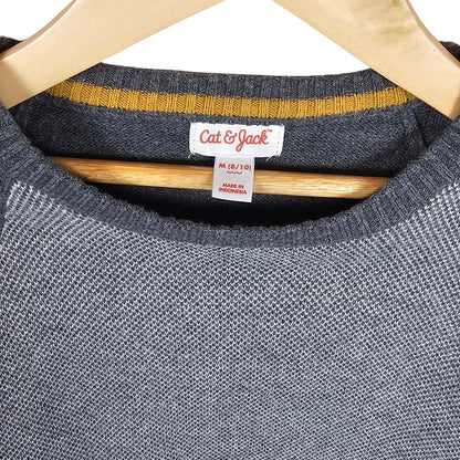 Cat & Jack Boys Two Tone Sweater M 8/10 Grey tag