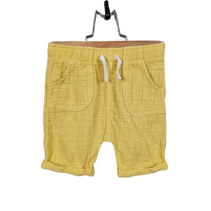Cat & Jack Gauze Shorts 24M Yellow Used View 1