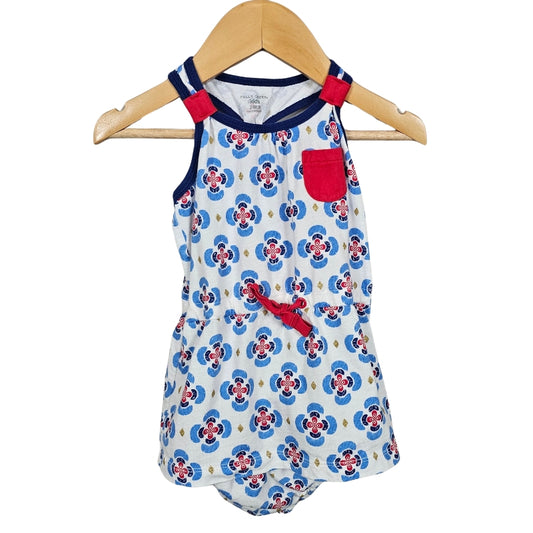 Falls Creek 2 Piece Outfit 24M White Blue View 1