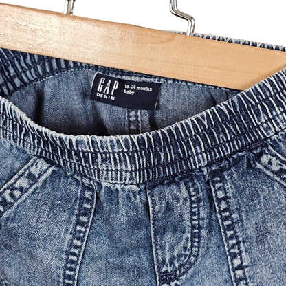 Gap Baby Pull On Jean Shorts Medium Wash 18-24M View 3