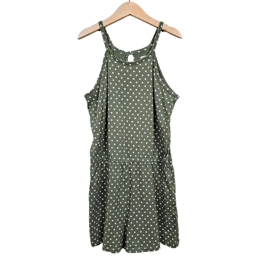 Old Navy Patterned Romper Size 14 Green View 1