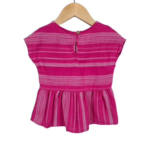 Genuine Kids Oshkosh Toddler Girls Tassel Top Pink 3T View 2