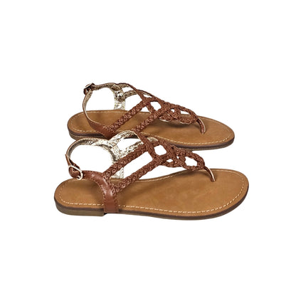 Wonder Nation Girls Braided Sandals Size 2 Brown View 2