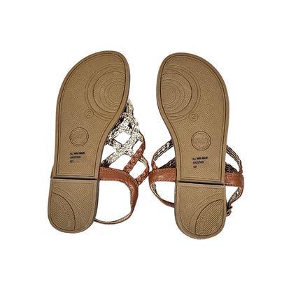 Wonder Nation Girls Braided Sandals Size 2 Brown View 5