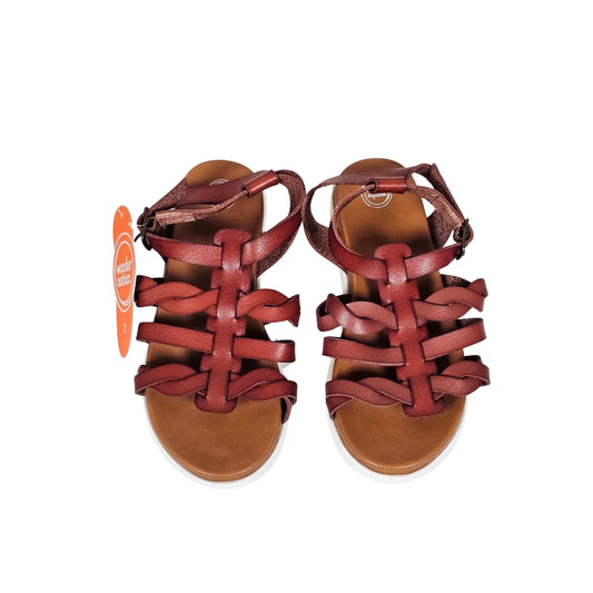 Wonder Nation Girls Gladiator Sandals Size 2 Brown NWT View 1