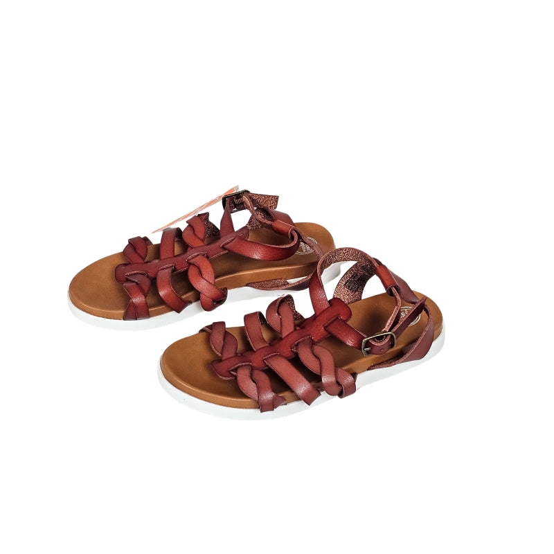 Wonder Nation Girls Gladiator Sandals Size 2 Brown NWT View 3