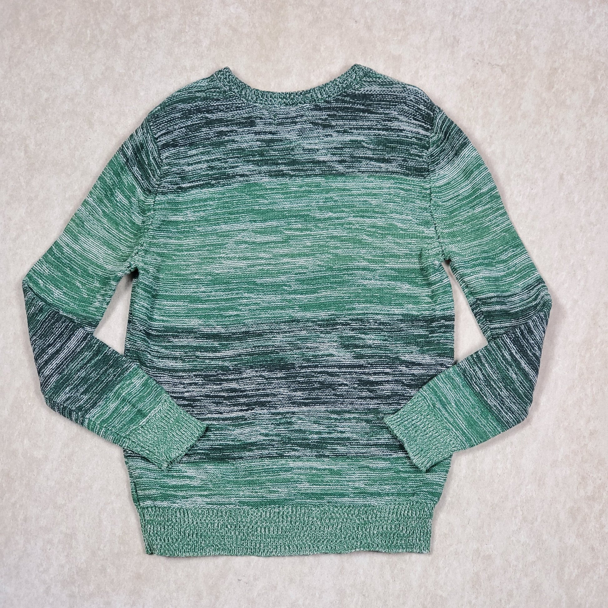 Cat Jack Boys Green Marl Sweater Size Small Used View 2