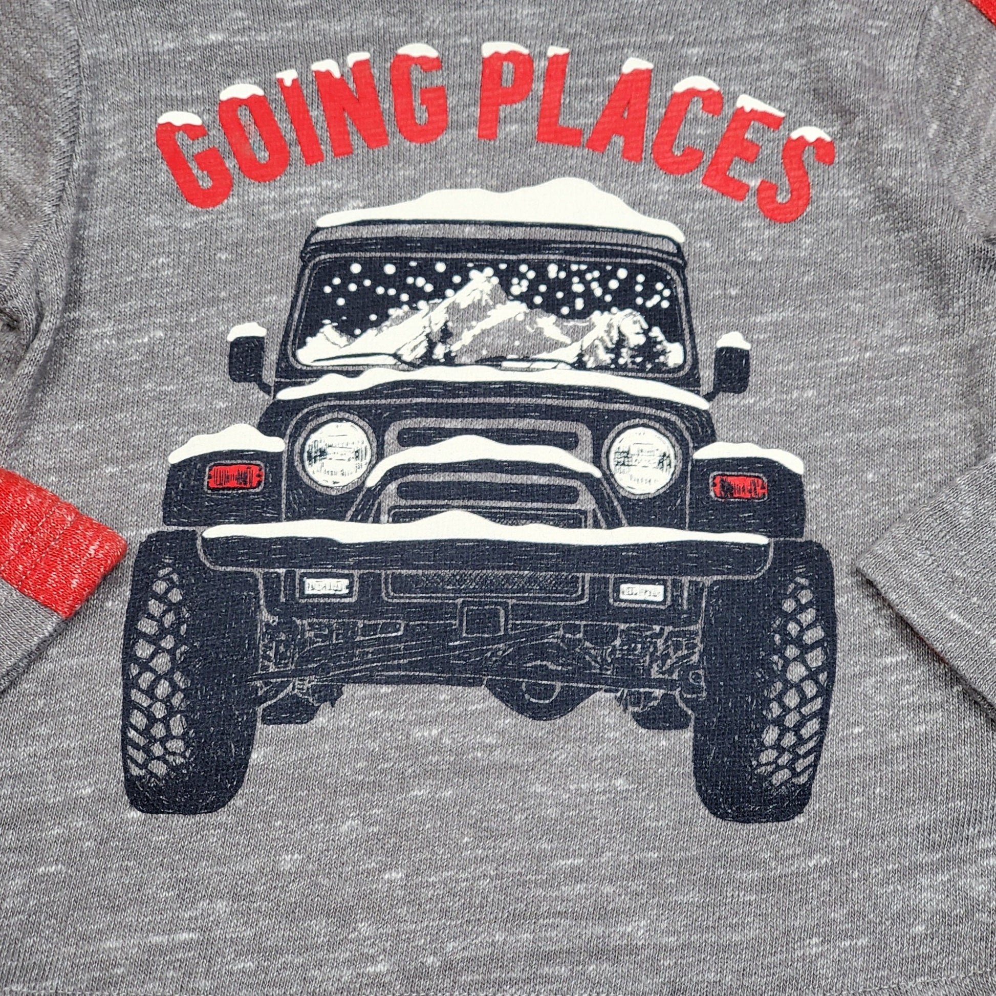 Baby Gap Boys Jeep Graphic Shirt 18M Used, close-up details