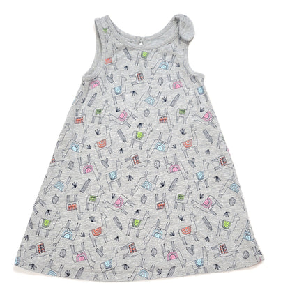 Baby Gap Llama Print Girls Dress 3T Used, front