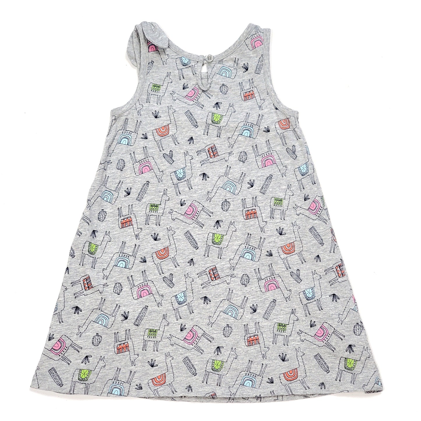 Baby Gap Llama Print Girls Dress 3T Used, back