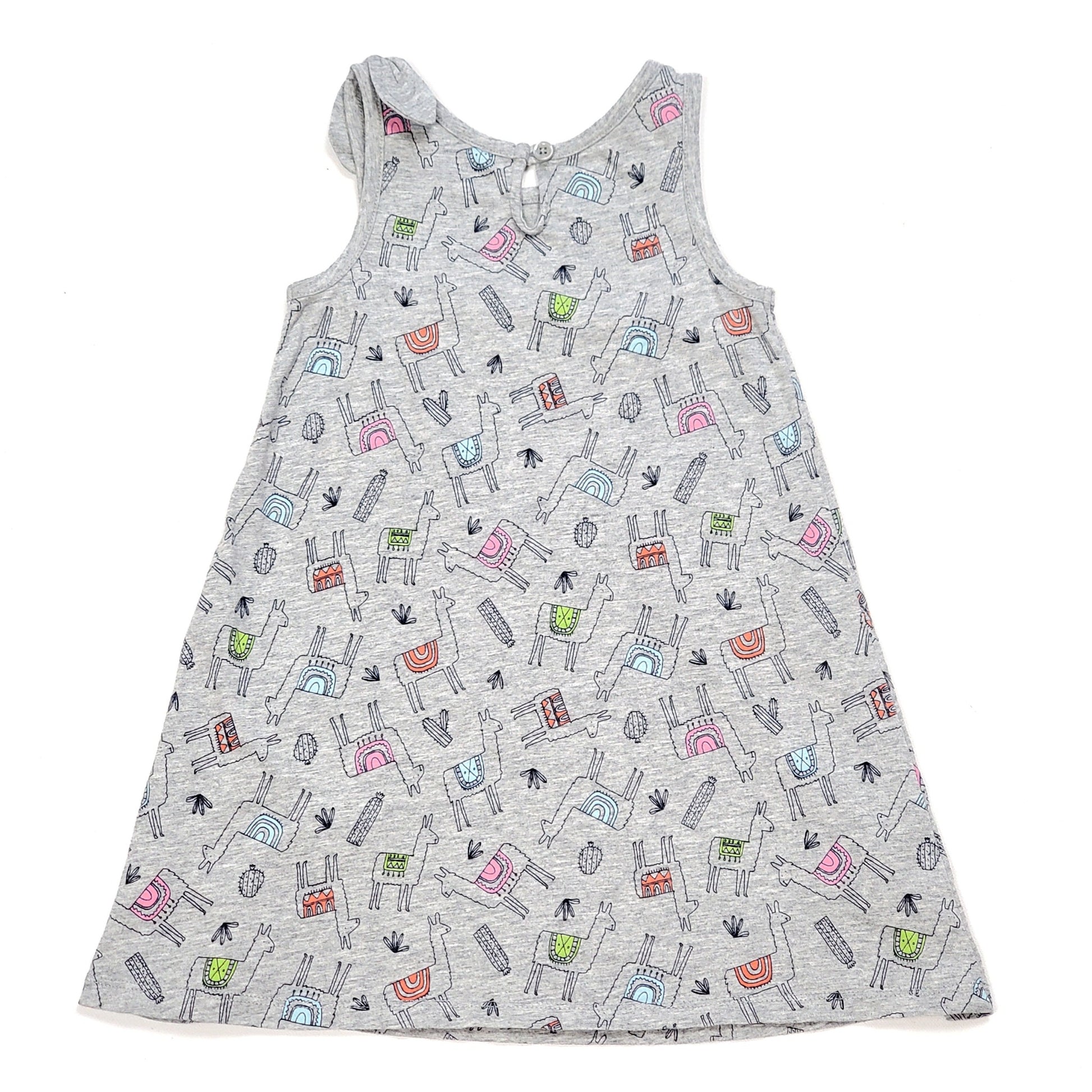 Baby Gap Llama Print Girls Dress 3T Used, back