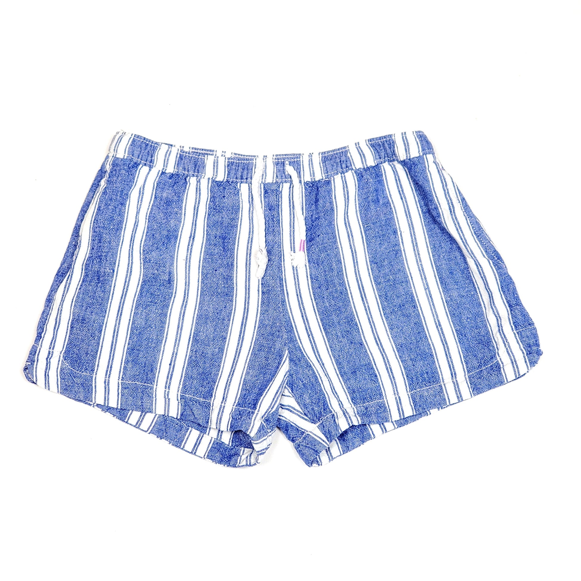 Oshkosh Girls Blue White Striped Shorts Size 12 Used View 1