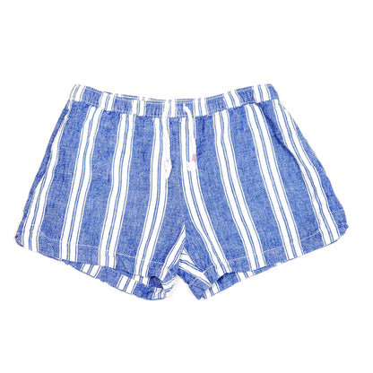 Oshkosh Girls Blue White Striped Shorts Size 12 Used View 1