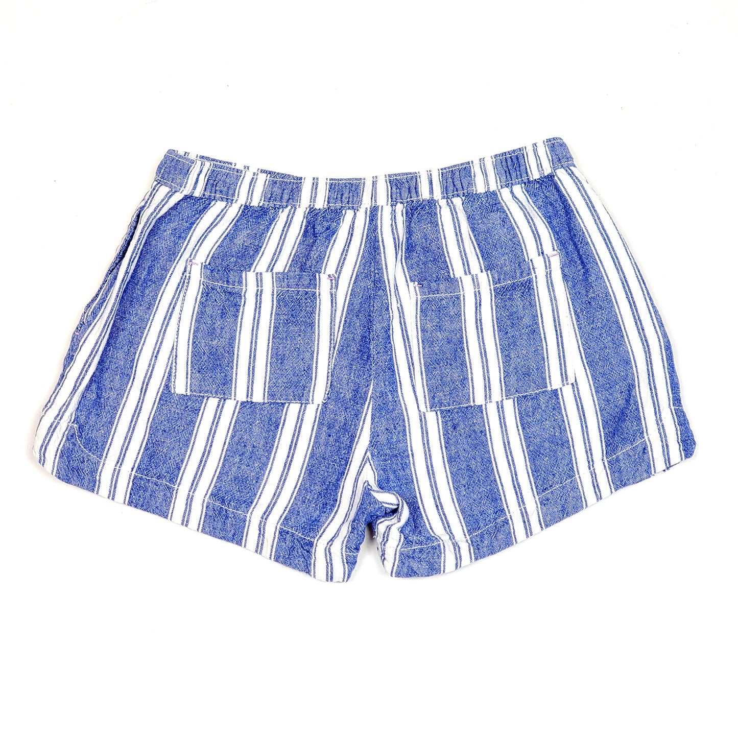 Oshkosh Girls Blue White Striped Shorts Size 12 Used View 2