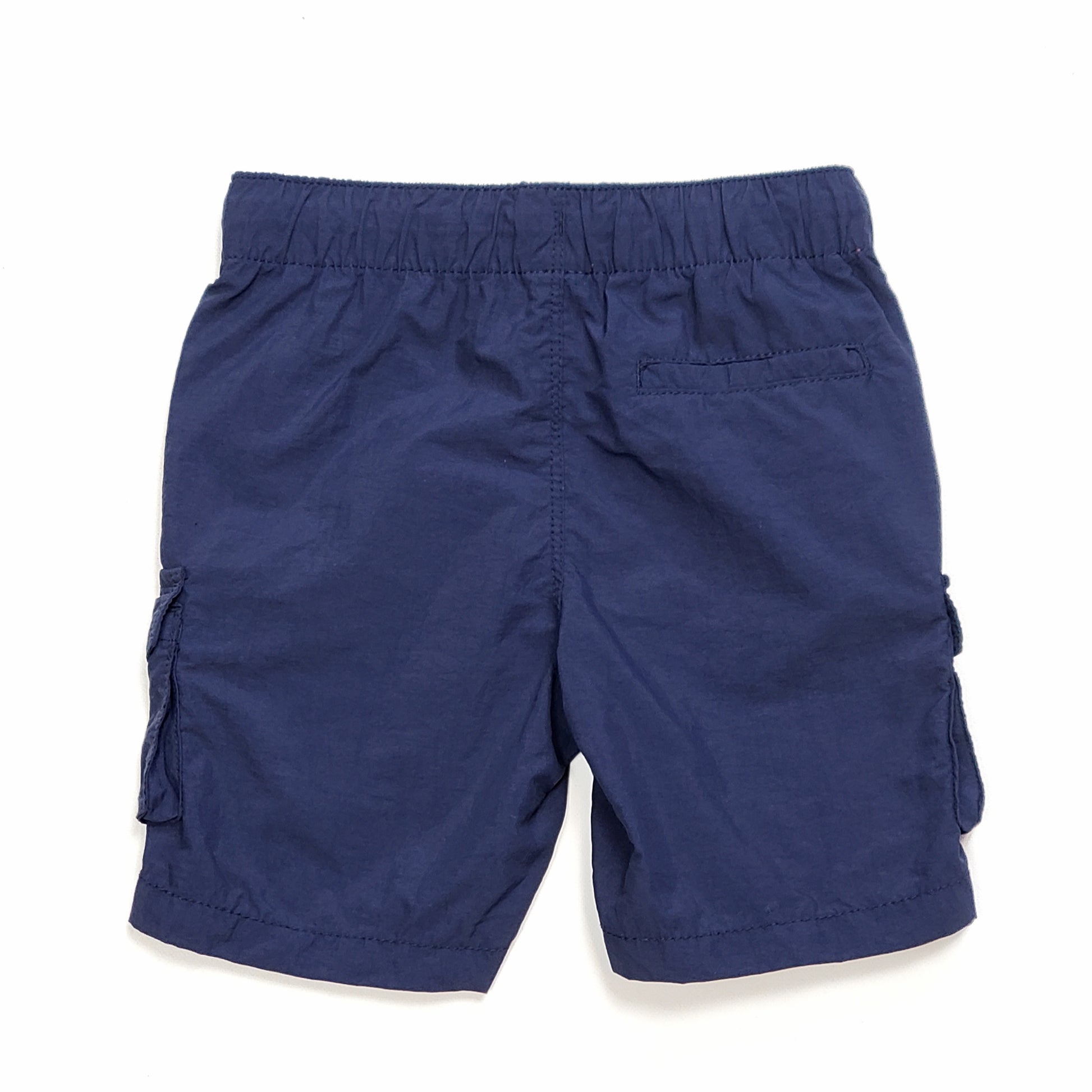 Old Navy Boys Navy Blue Cargo Shorts 2T Used View 3