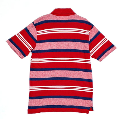 Childrens Place Boys Red Striped Polo Shirt Medium Used View 2