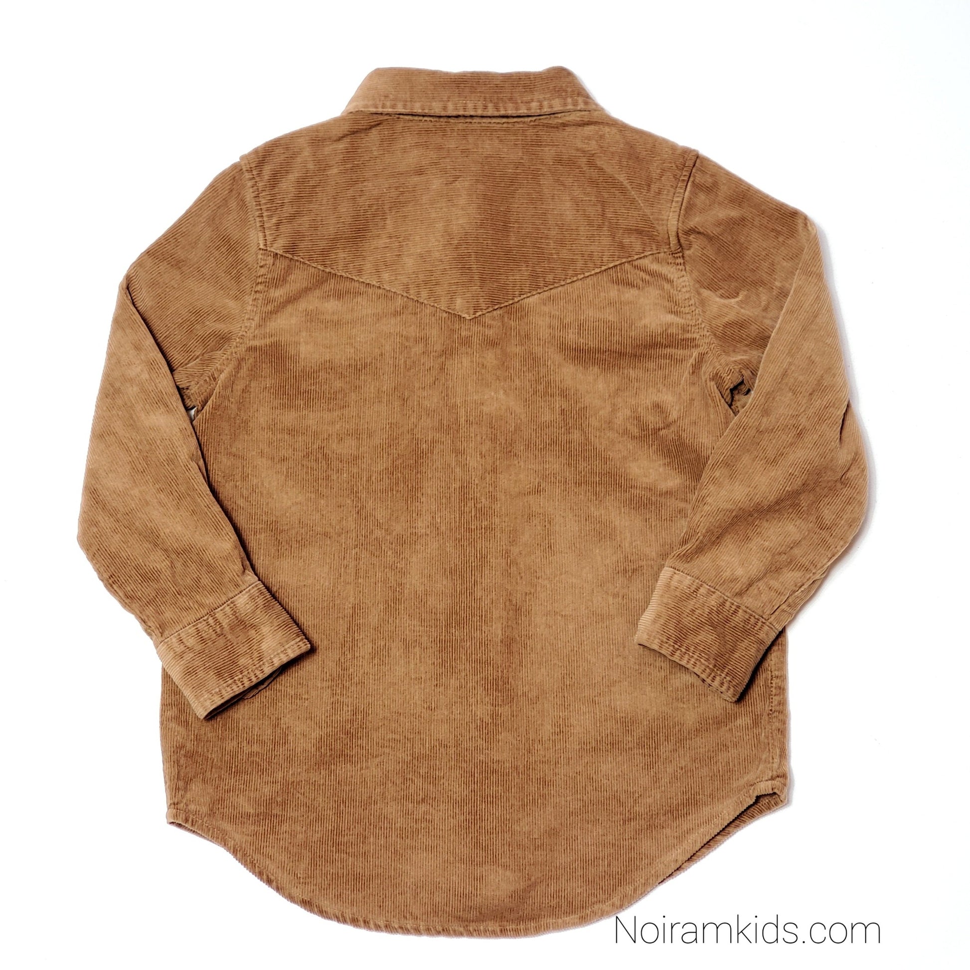 Crazy 8 Brown Corduroy Boys Shirt 4T Used View 2