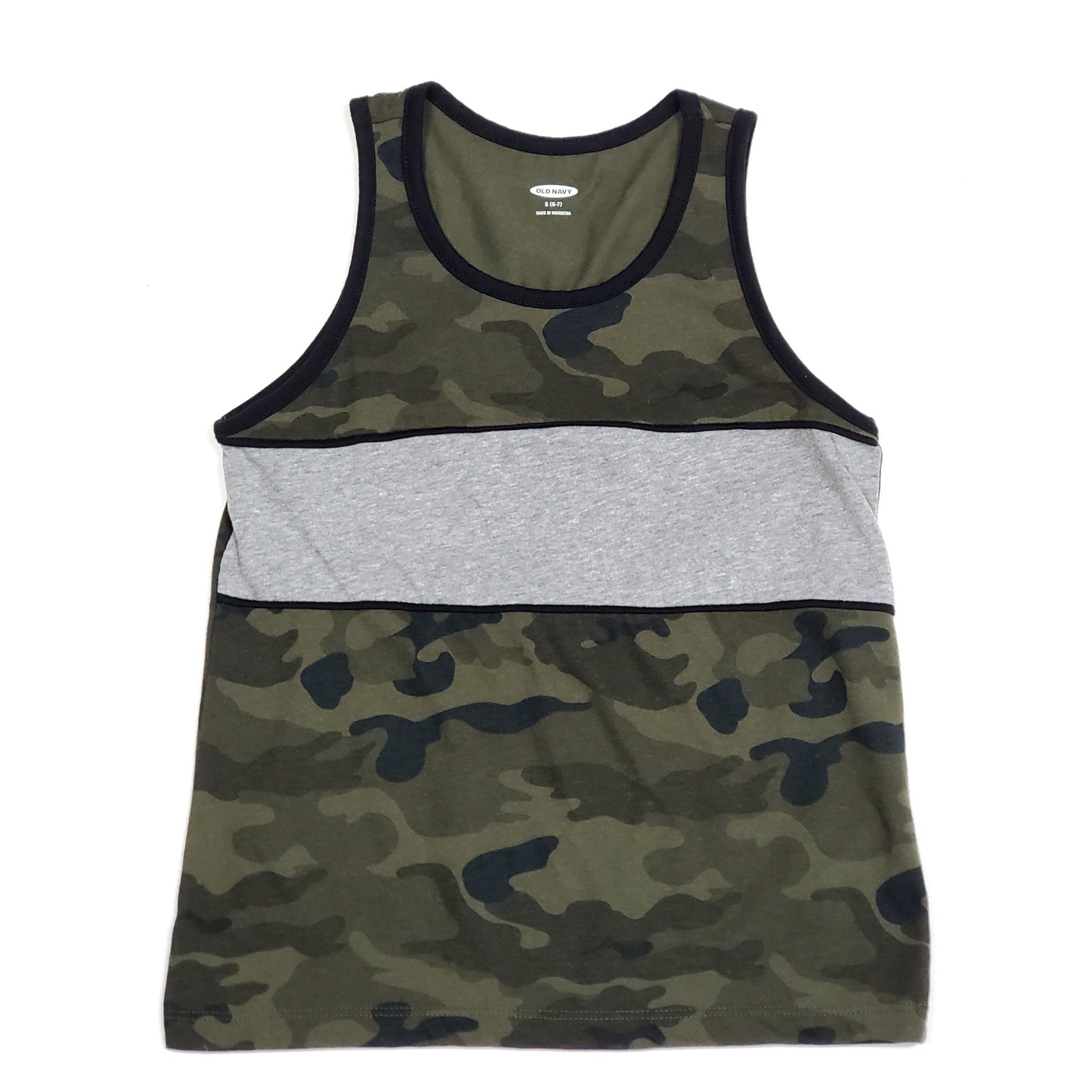 Old Navy Boys Camo Tank Top Size 6 Used View 1