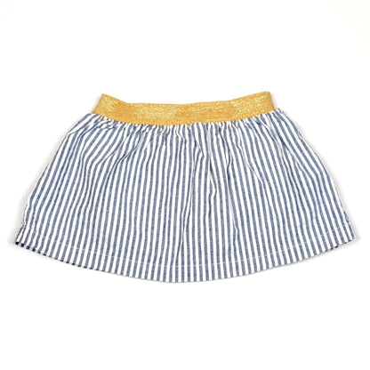 Carters Girls Blue Striped Skirt 18M Used View 1