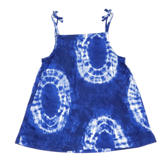 Carters Girls Blue Tie Dye Top 4T Used View 2