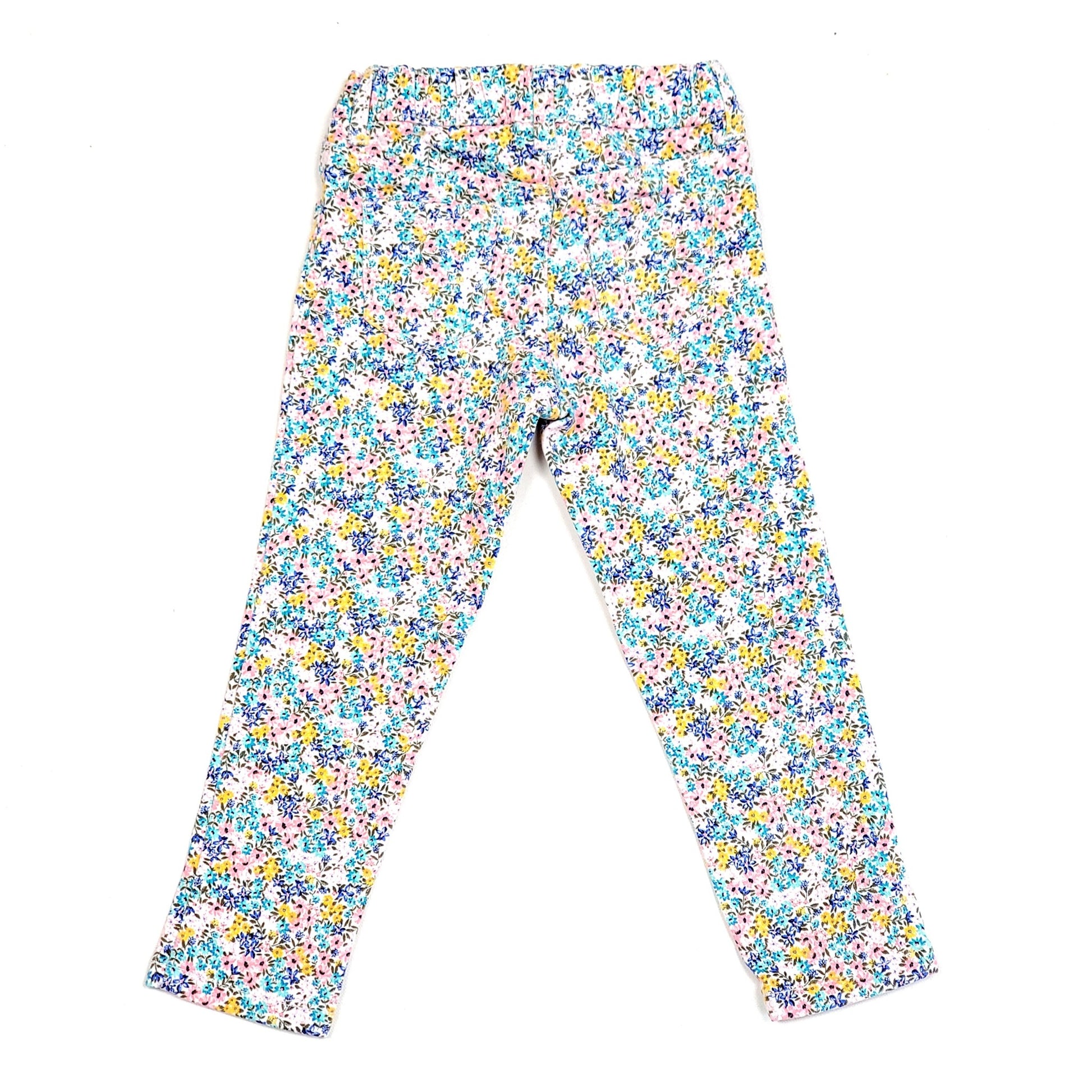 Carters Floral Print Jeggings Girls Sz 2T Used View 2