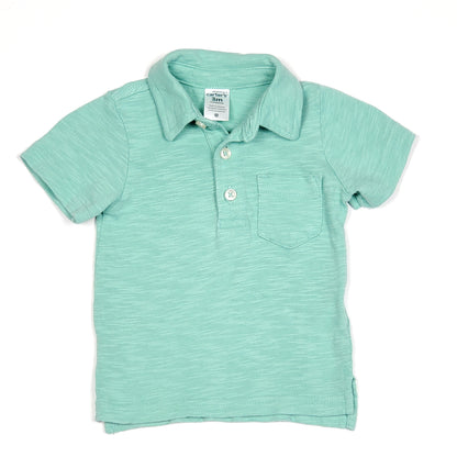 Carters Boys Green Polo Shirt 3M Used View 1