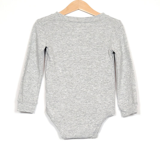 Carters Boys Grey Thermal Onesie 24M Used View 2