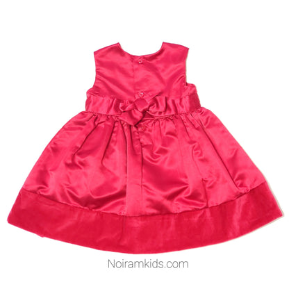 Carters Red Special Occasion Girls Dress 9M Used View 2