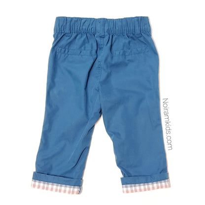 Cat Jack Blue Cuffed Baby Boy Pants Used View 2