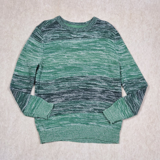 Cat Jack Boys Green Marl Sweater Size Small Used View 1