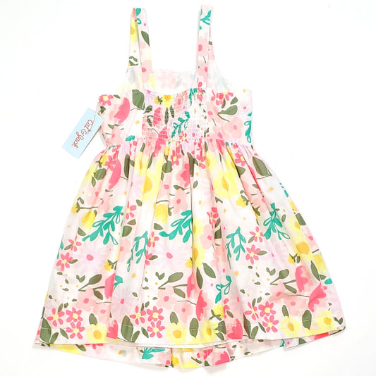Cat Jack Girls Colorful Floral Dress Size 7 NWT, back