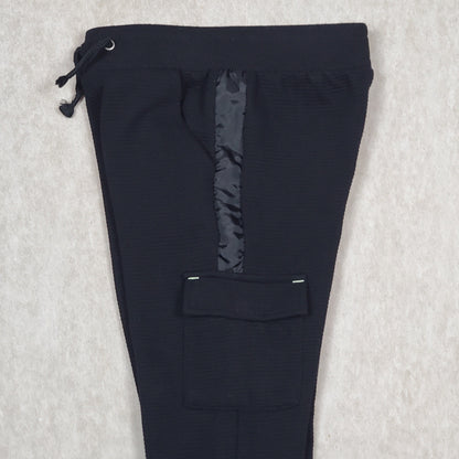 Cat Jack Boys Black Knit Cargo Pants 4T Used View 2
