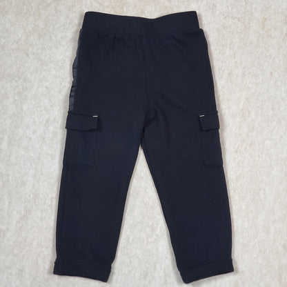 Cat Jack Boys Black Knit Cargo Pants 4T Used View 3