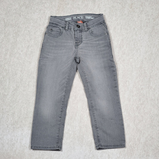 Childrens Place Boys Grey Jeans Size 4 NWT View 1