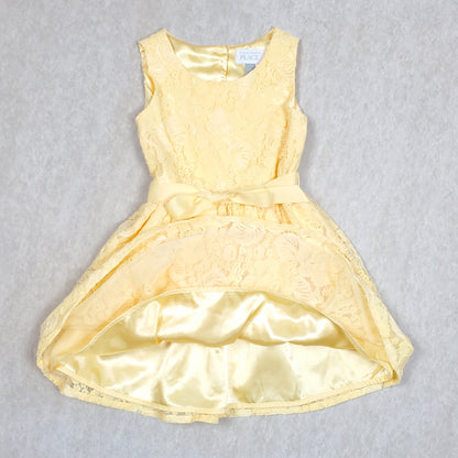 Childrens Place Girls Yellow Lace Dress 5T NWOT, lining