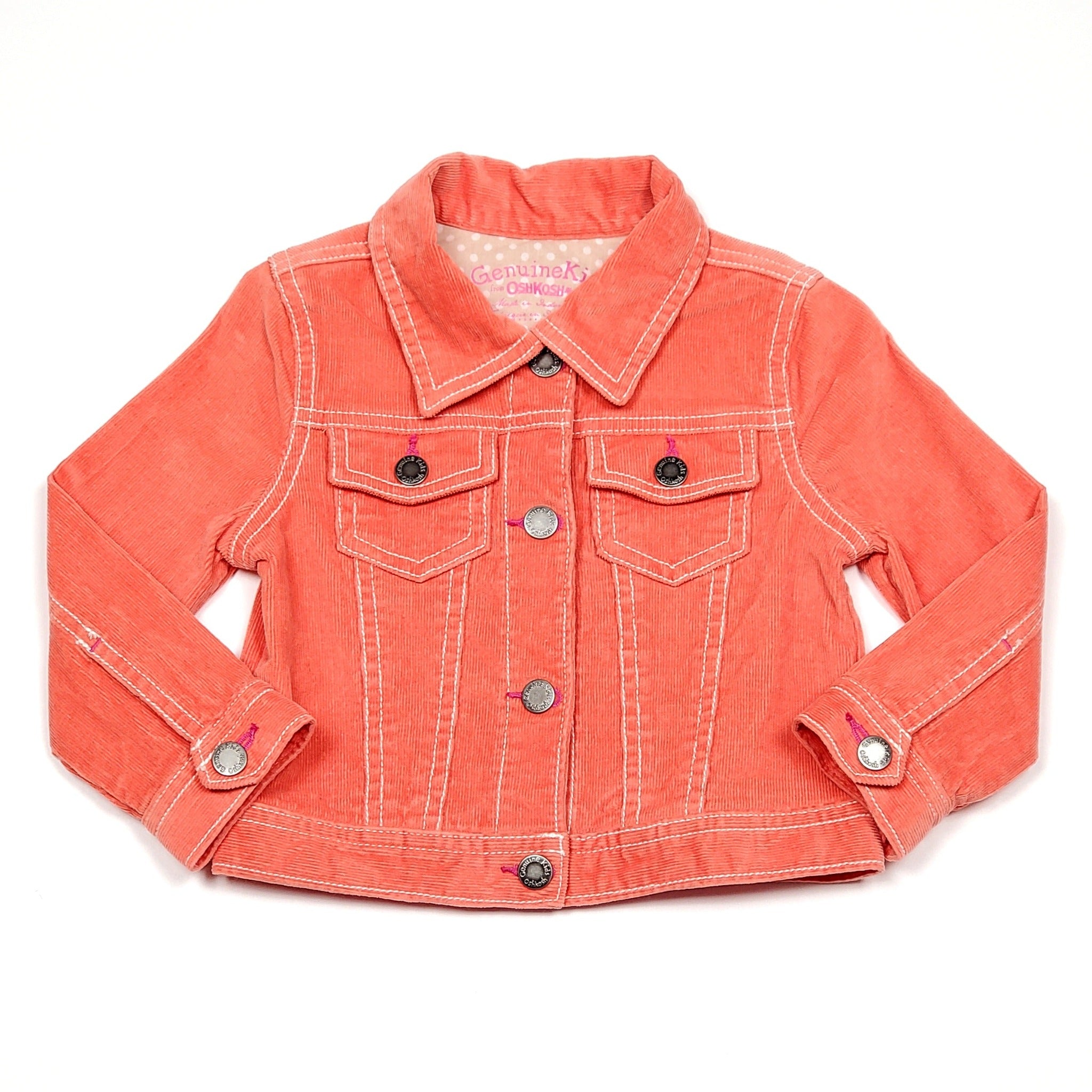 Genuine Kids Oshkosh Coral Girls Corduroy Jacket 24M – Noiram Kids