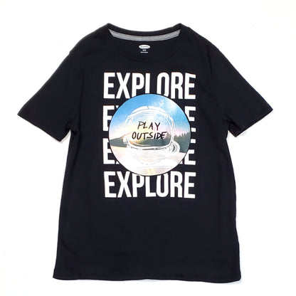Old Navy Boys Explore Graphic Tee Size 8 Used View 1