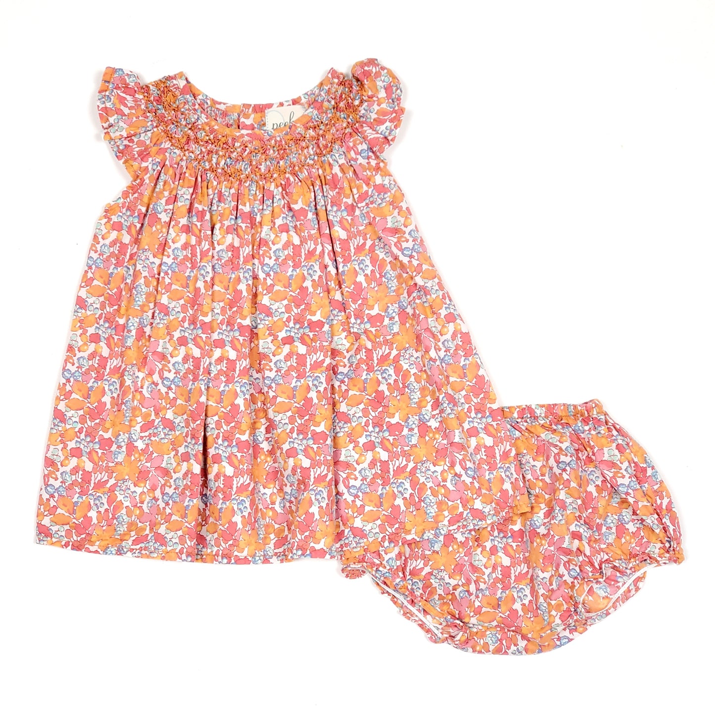 Peek Kids Girls Floral Dress Bloomer Set 3M Used View 1