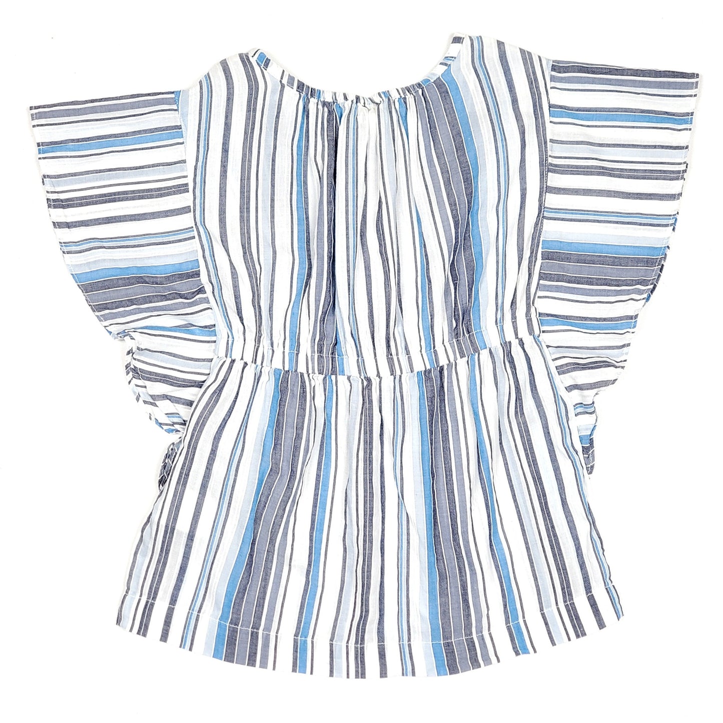 Baby Gap Girls Blue Striped Tunic Top 3T Used, back