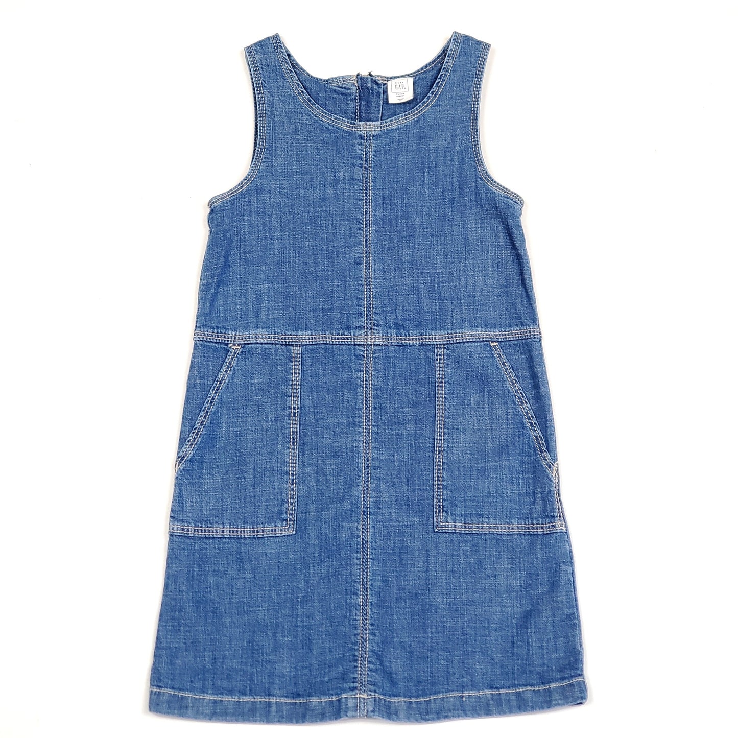 Gap Girls Denim Overall Dress Size 5 Used View 1