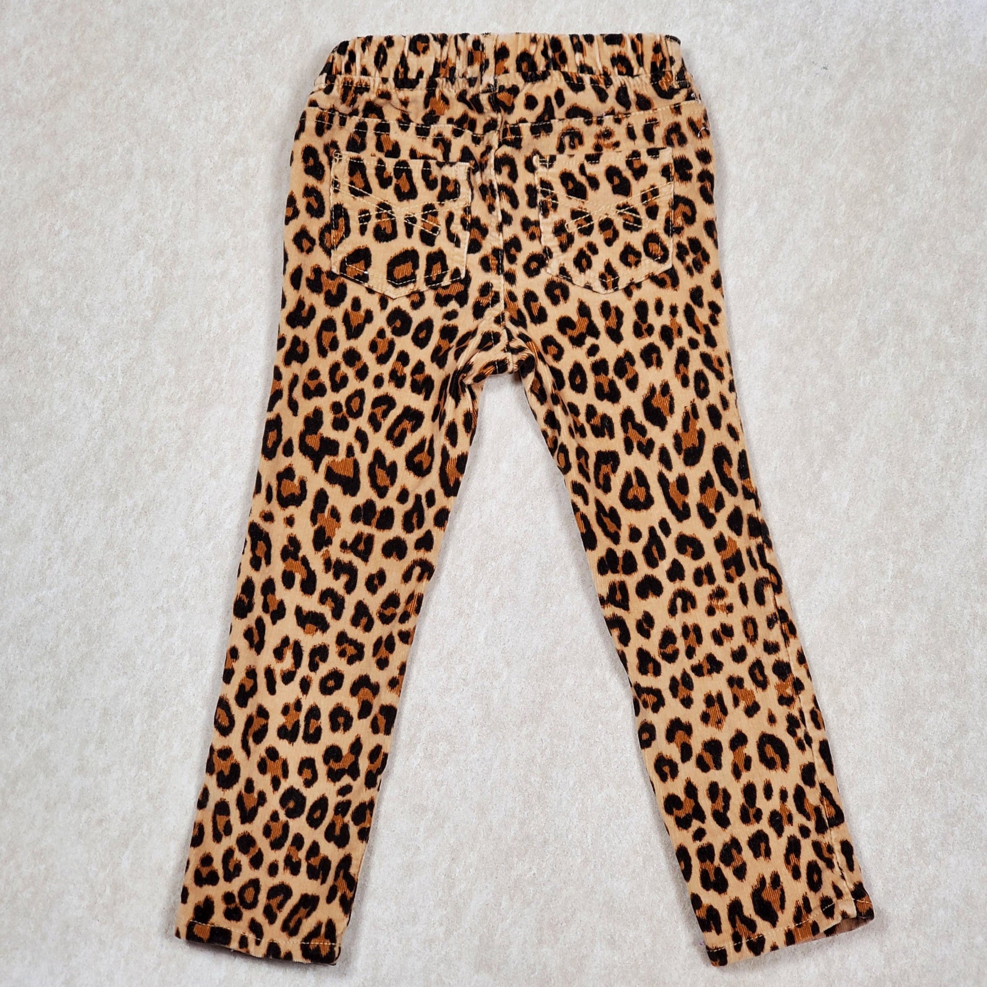 Baby Gap Girls Leopard Print Corduroy Pants 4Y Used, back