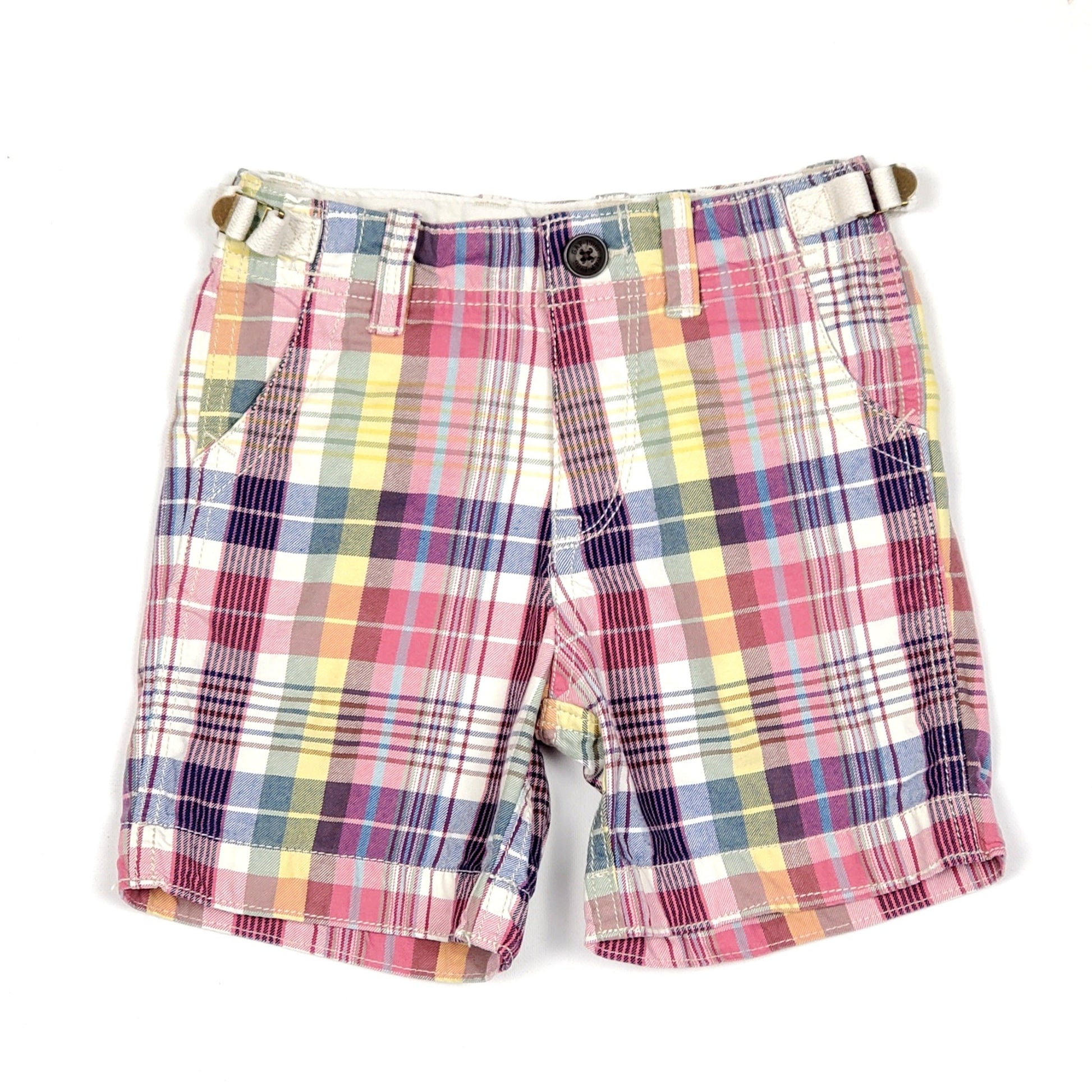Gap Boys Multi Colored Plaid Shorts 18-24M Used View 1