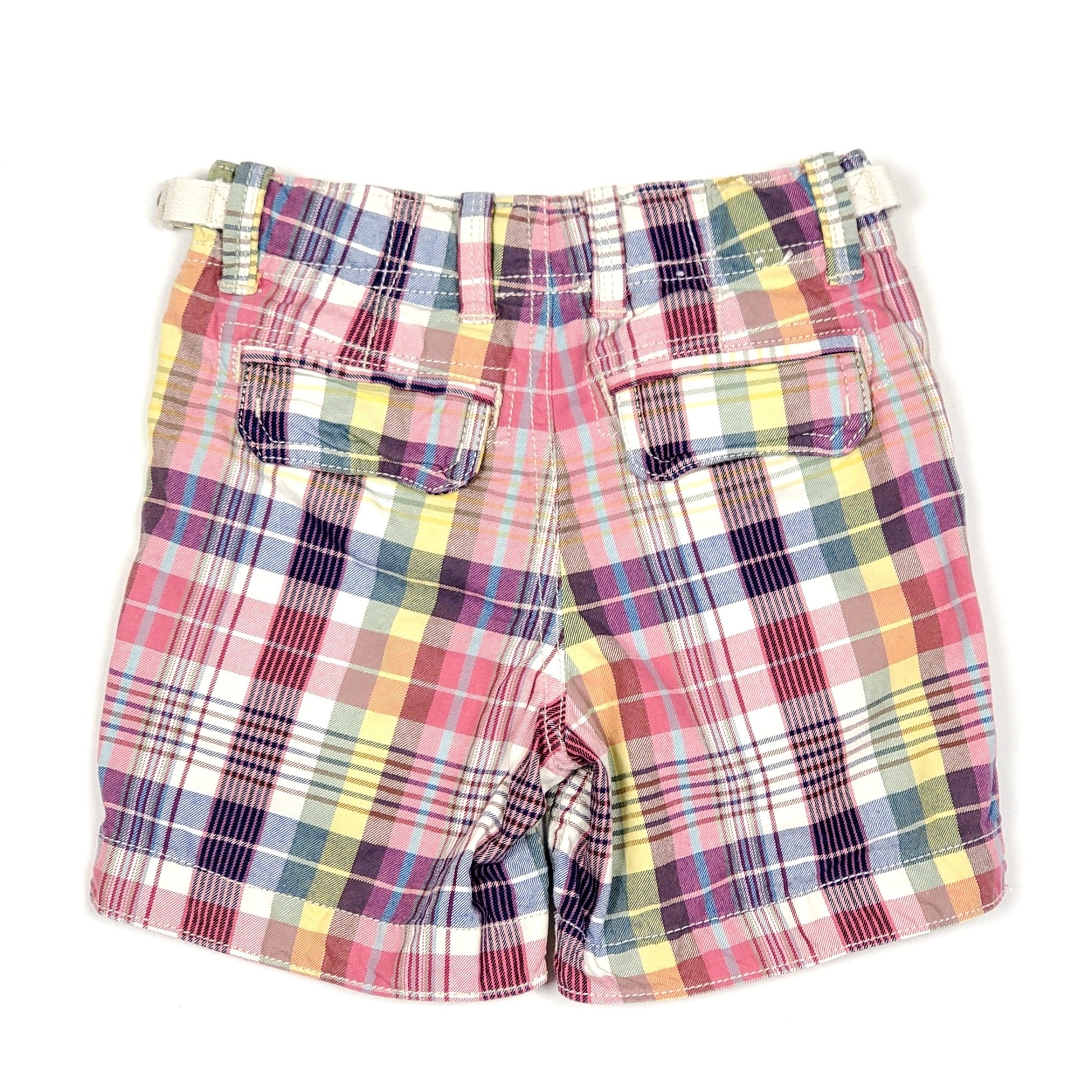Gap Boys Multi Colored Plaid Shorts 18-24M Used View 2